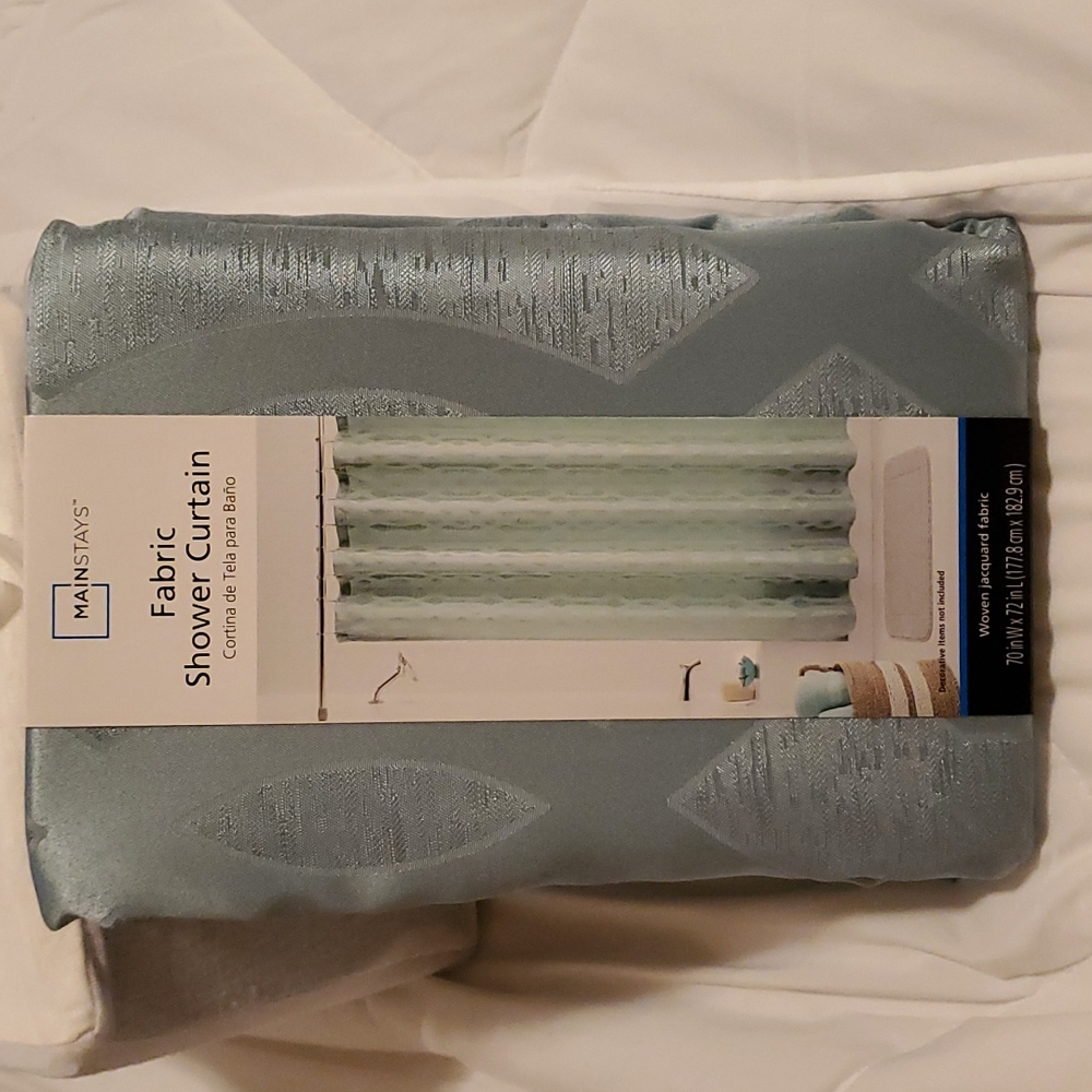 Light Teal Shower Curtain
